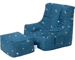 Ready Steady Bed Enfants Bean Bag Chair avec repose-pieds Soft Kids Fauteuil | pouf pour enfants | Pouf enfants Chaise