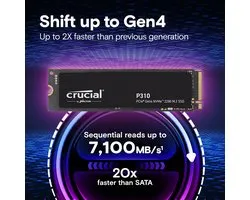 Crucial P310 Serie - Solid State Drive - 500GB - PCIe 4.0 - M.2 2280