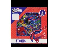 Marvel Avengers 100+ stickers - holografisch en gekleurde stickers zelfklevend - superhelden spiderman - in geschenkdoosje