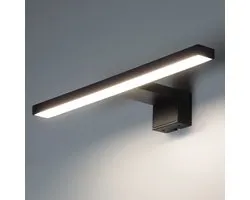 Kwazar Luminaire Éclairage de miroir LED salle de bain 5W 450LM 30cm blanc neutre 4000K IP44 230V applique murale lampe de miroir, éclairage de miroir d'armoire de salle de bain Elena Noir