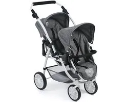 TWINNY tandem buggy, Jeans Grijs