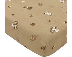 Meyco Baby Forest Animals Hoeslaken Co-sleeper - Sand - 50x90cm