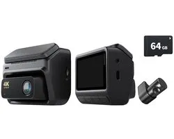 Dashcam Caméra de voiture avant et arrière - Image 4K - Carte SD 128 Go - Écran 3 pouces - GPS - DDPAI Z60