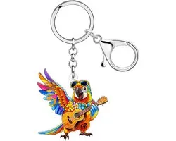 DOWAY Acrylic Fun Beach Surfboard Keychain Accessories Crab Palm Summer Gifts for Surfers Women Girls Wallet Backpack - ShopVlot
