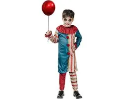 Vegaoo - Gekleurd Halloween clownskostuum voor jongens