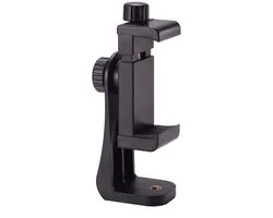 Smartphone telefoon houder - 1/4" statief bevestiging - 360° draaibaar - Mobiele telefoon clipper met grip - Zelf statief statiefgondel voor mobiel - Apple - Samsung
