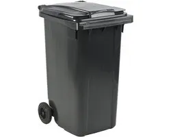 Afval container 240 liter grijs Kliko 240liter 240l restafval container