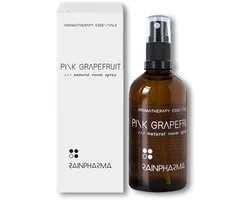RainPharma Natural Room Spray Pink Grapefruit - 100ml – Met Pure Essentiële Olie – Intense Geur – Geschikt voor Textiel – Natuurlijk Huisparfum – Interieurspray – Luxe Woonaccessoires – Luchtverfrisser – Aromatherapie Producten