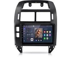 Junsun Autoradio Geschikt voor VW Polo 9N 2001-2009 - Android 15 - 9 Inch HD TouchScreen - Bluetooth - GPS-navigatiesysteem - Stuurwielbediening - Wifi - RDS - USB