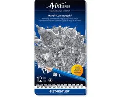 Staedtler Mars Lumograph, coffret de 12 crayons