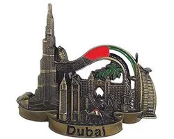 3D Metalen Koelkast Magneet - Souvenir van Dubai voor Decoratie