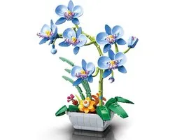 Jaki - Bloemenboeket orchidee | Botanical bloemenpracht orchideeën | Classic Creator STEM speelgoed bonsai bloemen mega bouwpakket compatibel met lego mould king | Icons modelbouw volwassenen | Bloemenpracht Kunstbloemen | 579 bloks