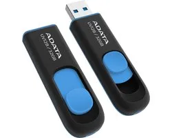ADATA DashDrive UV128 32GB - USB-Stick / Zwart-Blauw