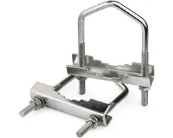 Outdoor Yagi Wifi Antenna U Holder - Aluminum Mast Bracket 2pcs for Enhanced Wifi Access Points