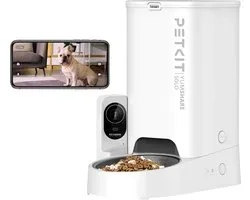 PETKIT - YumShare Solo met Camera - Automatische voerbak voor kat en hond - Wit - Droogvoer - 3 liter inhoud - App bediening