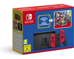 Nintendo Switch Console - Rood - Inclusief Super Mario Odyssey Game - Downloadcode