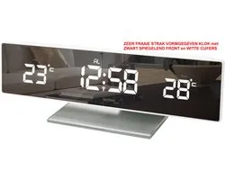 KLOK - Wekker - Binnen- / Buiten-THERMOMETER - Fraai Design - 68WS15