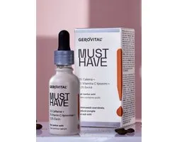Gerovital MUST HAVE - Oogserum - vermindert donkere kringen - 3% Caffeine Solution + 1% Vitamine C liposomen + 0,3% Escine - tegen Wallen en Donkere Kringen - oogserum