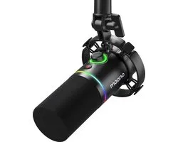 Maono PD200X - Microphone RGB Dynamique XLR PC - Microphone USB pour Streaming / Podcast / Studio / Gaming / PS4/5 / Mac