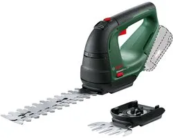 Cisailles à gazon et arbustes à batterie Bosch AdvancedShear 18V-10 - Incl. lame taille-arbustes (20 cm) et lame taille-herbes (10 cm) - Corps séparé (livré sans batterie 18 V ni chargeur)