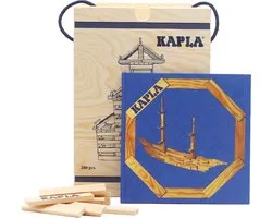 KAPLA - KAPLA Blank - Constructiespeelgoed - Blauw Voorbeeldboek - 280 Plankjes