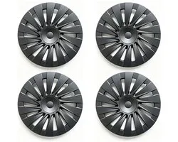 Tesla Model Y Juniper Standard Wieldoppen 18 Inch – Induction Design – Mat Zwart – Exterieur Accessoires