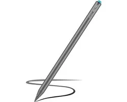 Adonit Neo Pro Stylus Pen Space Grey - Actieve Stylus Pen Geschikt voor iPad - Palmrejectie - Draadloos opladen - Kantelgevoelig - Grijs