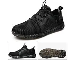 Vivva - Chaussures de travail - Chaussures de sécurité - Baskets pour femmes - Chaussures pour femmes - Respirantes - Embout Acier - Taille 41 - Zwart - REINFORCE