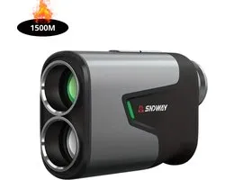 Livano Télémètre - Laser - Télémètre - Rangefinder - Numérique - Golf - 1500M - Gris