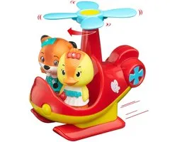 Klorofil Speelset Reddingshelikopter – Helikopter met Draaiende Bloempropellers en Ruimte voor 2 Figuren – Inclusief Donna Eend Figuur – Peuterspeelgoed vanaf 18 Maanden – Stimuleert Fantasie en Rollenspel