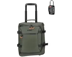 Valise Underseat 40x30x20 cm - Valise à roulettes - Vert olive - Avec cadenas TSA - Convient pour Ryanair, Transavia, Wizz Air & EasyJet