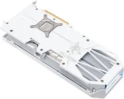 Carte graphique AMD Radeon RX 9070 XT Powercolor Hellhound Spectral White : 16 Go de mémoire GDDR6, PCIe 5.0, 1 port HDMI 2.1b, 3 ports DisplayPort 2.1a.