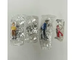 Zeldzame set 4x Kuifje PVC premiums LU 1994, new in flow pack Haddock Bobbie Raket - Collectable