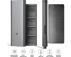 Xiaomi Elektrische precisie schroevendraaier - 2 snelheden - Schroevendraaierset met Pop-up aluminium magnetische opbergcontainer - 24 x S2 stalen precisiebits