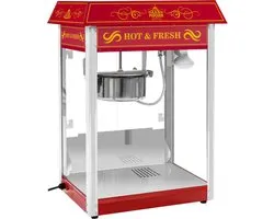 Popcornmachine - Retro design - Rood - Royal Catering