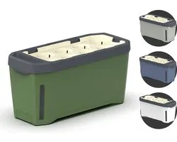 Gusta Garden - Harry Herbs - Pot d'herbes intelligent avec système d'arrosage - Vert foncé - Boîte à herbes - Boîte de culture - Jardinière