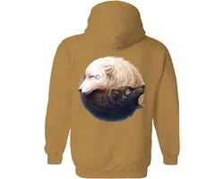 Wolven Yin And Yang Wolves The Coloured House Hoodie S