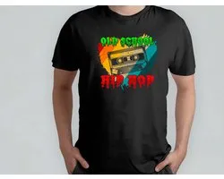 Old School Hip Hop - T Shirt - RetroVibes - Throwback - VintageStyle - OldSchoolCool - RetroSfeer - Terugblik - VintageStijl - OudeSchoolCool