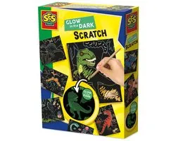 SES Creative Cartes à gratter phosphorescentes - Dinosaures
