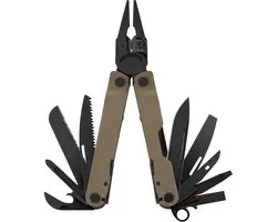 Leatherman Rebar Multi-Tool - 17 Outils verrouillables pour bricoleurs et campeurs - Collection Aventure - Drapeau britannique