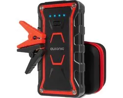 Auronic 12V Jumpstarter voor Auto – 1000A / 13.000 mAh – 4-in-1- starthulp – Incl. tas - Rood/Zwart