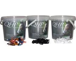 Q-essentials Invlechtelastiekjes breed-Mixed-200g