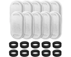 Filters Drinkfontein kat - Drinkfontein Filters Navulling - Waterfilter & Sponsfilter - Waterfontein Kat Accessoires - verstelbare waterstroom - Geschikt voor huisdierenfonteinen en filters hondenfonteinen - 8 filters en 8 sponzen