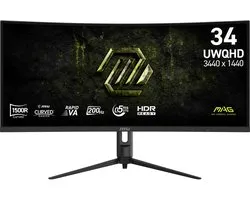 Monitor MSI MAG 342CQRF E20 34" UltraWide Quad HD 200Hz VA Curvo 0 5ms