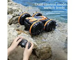 RC Auto télécommandée Oranje RC, tout-terrain et étanche, bateau de course télécommandé 2 en 1, radiocommandé avec cascades et batterie rechargeable