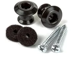 Jim Dunlop StrapLok - Straplock - Dual Design - Zwart - Set 2 Stuks