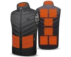 Verwarmde Bodywarmer - 3 Temperatuurinstellingen - Verwarmd Vest - Warmte Vest - Elektrisch Verwarmd Vest - Verwarmde Kleding - Verwarmde Jas - Thermo Vest - XL