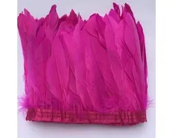 Eend Gans Veer Trim Fringe Naaien Craft 2 Yards (Fuchsia)