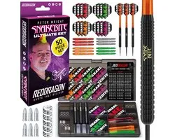 RED DRAGON - Peter Wright Snakebite Ultimate Steeltip Brass Dartpijlen Set Professioneel - 22 gram