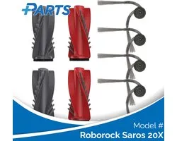 Brosses Roborock Saros 20X (6 Pièces, alternative Plus.Parts® pour 8.02.0363)